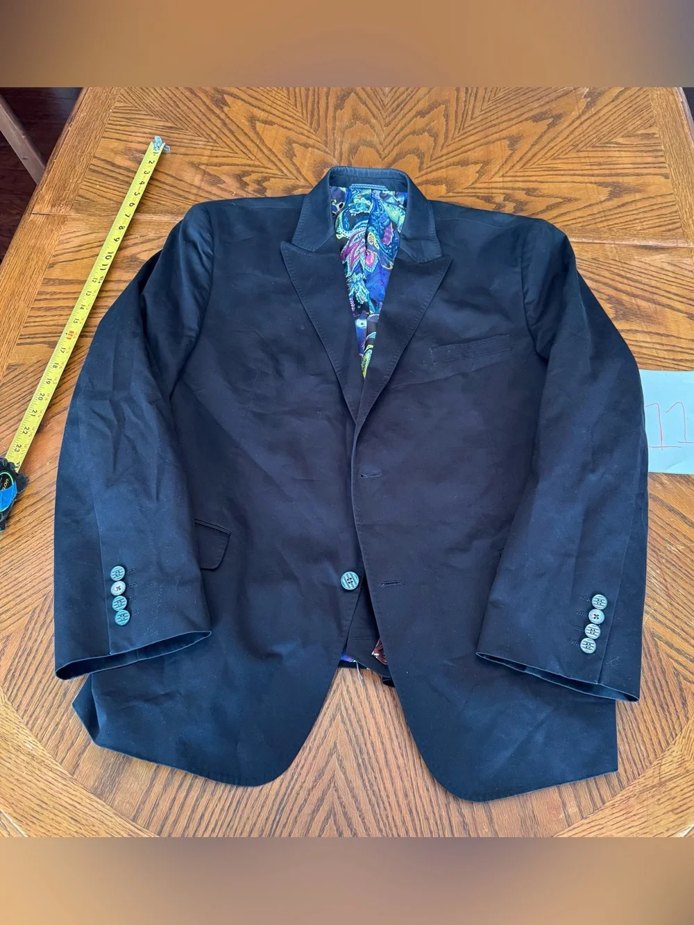 Robert‎ Graham Men’s Size 48 Classic Fit Black Cotton